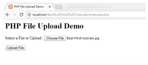 PHP file upload in Hindi