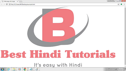 HTML images in Hindi