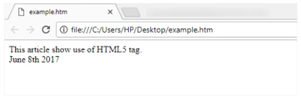 HTML5 time tag in Hindi
