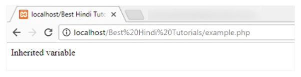 PHP inheritance in Hindi