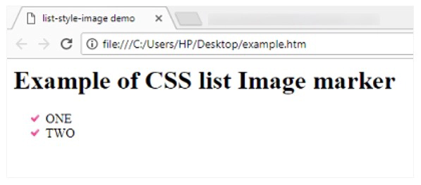 CSS list-style-image property in hindi